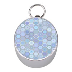 Bee Hive Background Mini Silver Compasses by Amaryn4rt