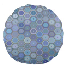 Bee Hive Background Large 18  Premium Flano Round Cushions by Amaryn4rt