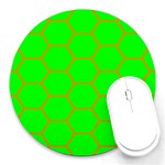 Bee Hive Texture Round Mousepads Front