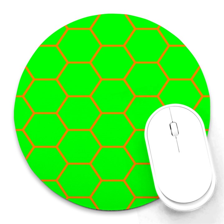 Bee Hive Texture Round Mousepads