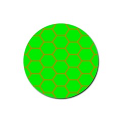 Bee Hive Texture Rubber Round Coaster (4 Pack) 