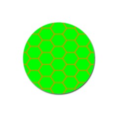 Bee Hive Texture Magnet 3  (round)