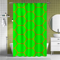 Bee Hive Texture Shower Curtain 48  X 72  (small) 