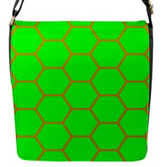 Bee Hive Texture Flap Messenger Bag (s)