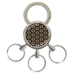 Black Bee Hive Texture 3-ring Key Chains by Amaryn4rt