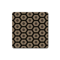 Black Bee Hive Texture Square Magnet by Amaryn4rt