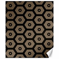 Black Bee Hive Texture Canvas 8  X 10 