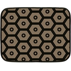 Black Bee Hive Texture Fleece Blanket (mini)