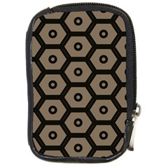 Black Bee Hive Texture Compact Camera Cases