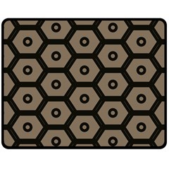 Black Bee Hive Texture Fleece Blanket (medium) 