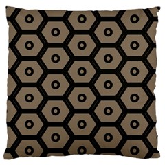 Black Bee Hive Texture Standard Flano Cushion Case (one Side)