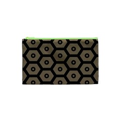 Black Bee Hive Texture Cosmetic Bag (xs)