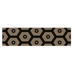 Black Bee Hive Texture Satin Scarf (Oblong) Front