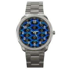 Blue Bee Hive Sport Metal Watch by Amaryn4rt