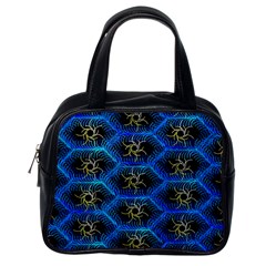 Blue Bee Hive Classic Handbags (one Side) by Amaryn4rt