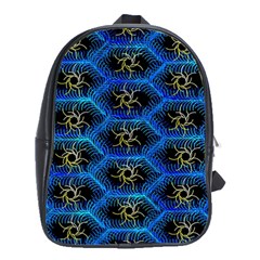 Blue Bee Hive School Bags(large)  by Amaryn4rt