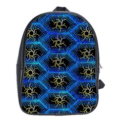 Blue Bee Hive School Bags (xl)  by Amaryn4rt