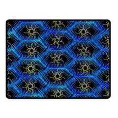 Blue Bee Hive Double Sided Fleece Blanket (small)  by Amaryn4rt