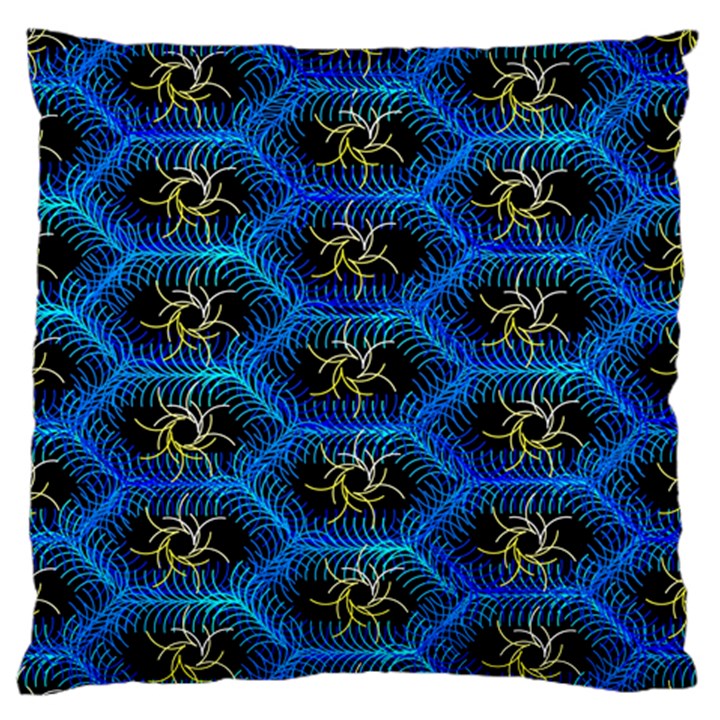 Blue Bee Hive Standard Flano Cushion Case (Two Sides)