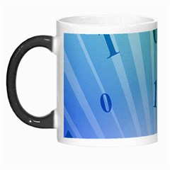 Blue Binary Background Binary World Binary Flow Hand Morph Mugs