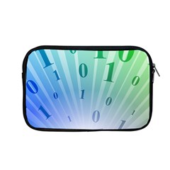 Blue Binary Background Binary World Binary Flow Hand Apple Macbook Pro 13  Zipper Case