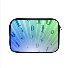 Blue Binary Background Binary World Binary Flow Hand Apple Macbook Pro 15  Zipper Case