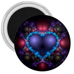 Blue Heart 3  Magnets