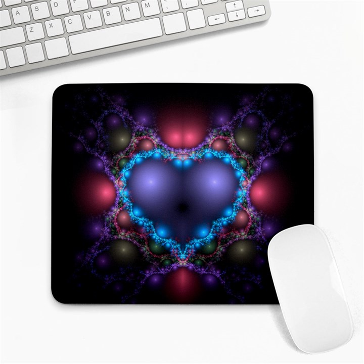 Blue Heart Large Mousepads