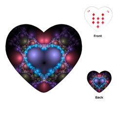 Blue Heart Playing Cards (heart)  by Amaryn4rt