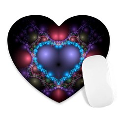 Blue Heart Heart Mousepads