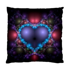 Blue Heart Standard Cushion Case (two Sides)