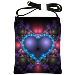 Blue Heart Shoulder Sling Bags