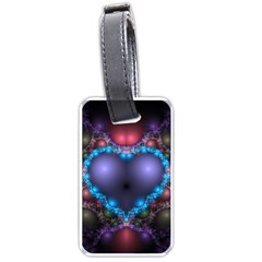 Blue Heart Luggage Tags (one Side)  by Amaryn4rt