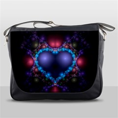 Blue Heart Messenger Bags