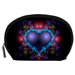 Blue Heart Accessory Pouches (large) 