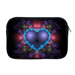 Blue Heart Apple Macbook Pro 17  Zipper Case by Amaryn4rt