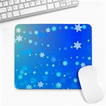 Blue Hot Pattern Blue Star Background Large Mousepads Front