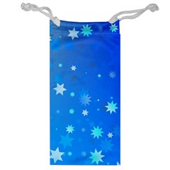 Blue Hot Pattern Blue Star Background Jewelry Bag