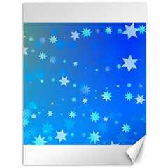 Blue Hot Pattern Blue Star Background Canvas 36  X 48  