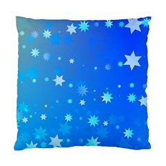 Blue Hot Pattern Blue Star Background Standard Cushion Case (two Sides)