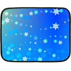 Blue Hot Pattern Blue Star Background Fleece Blanket (mini) by Amaryn4rt