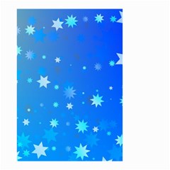 Blue Hot Pattern Blue Star Background Small Garden Flag (two Sides) by Amaryn4rt