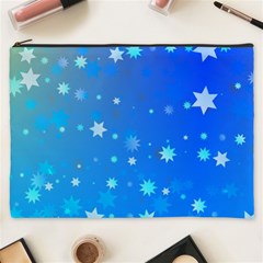 Blue Hot Pattern Blue Star Background Cosmetic Bag (xxxl)  by Amaryn4rt