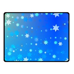 Blue Hot Pattern Blue Star Background Double Sided Fleece Blanket (small)  by Amaryn4rt