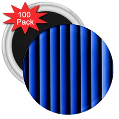 Blue Lines Background 3  Magnets (100 Pack)