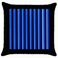 Blue Lines Background Throw Pillow Case (black)