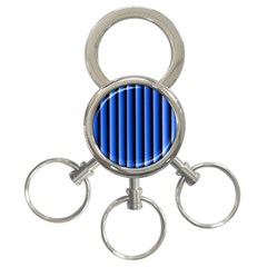 Blue Lines Background 3-ring Key Chains