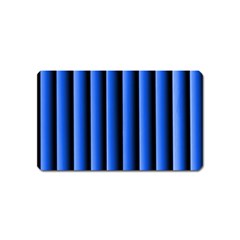 Blue Lines Background Magnet (name Card)