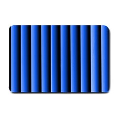 Blue Lines Background Small Doormat  by Amaryn4rt