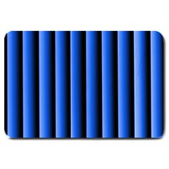 Blue Lines Background Large Doormat 